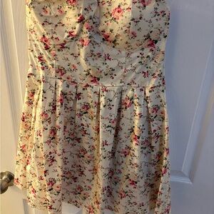 Floral Strapless Dress Ardene L